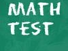 Math Test